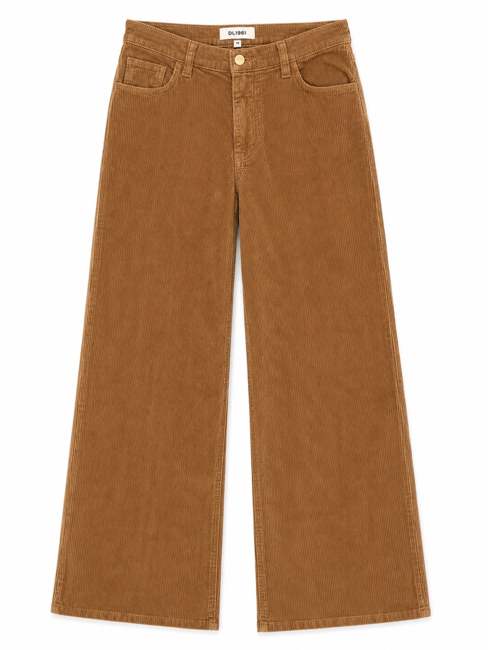 DL1961 Zoie Wide Leg Corduroy Pants Amaretti 28 $229